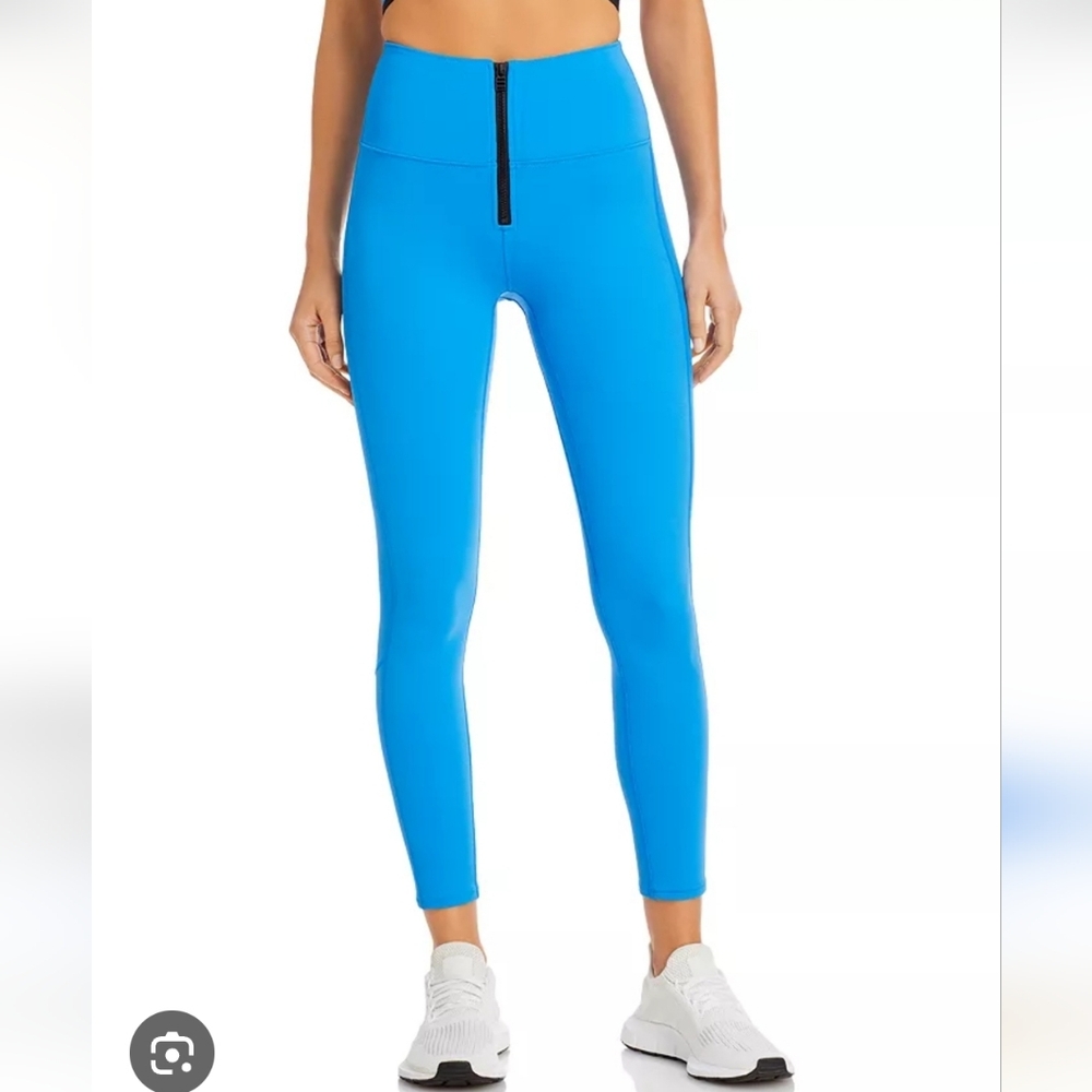 CCO NWT Solid & Striped Soleil Zip Front Leggings